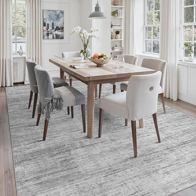 8x10 Area Rugs for Living Room, Modern Abstract Non-Slip Backing Washable Rugs - Image 6