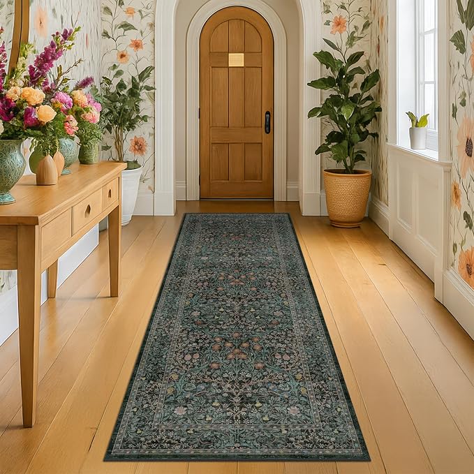 8ft Long Runners for Hallways Non Slip, Entryway Indoor, Washable Rubber - Image 6