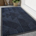 Smiry Front Door Mat Outside Entrance, Heavy Duty Sturdy Natural Rubber Doormat by Smiry