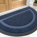 OLANLY Half Circle Door Mat Indoor Outdoor Entrance Welcome, Waterproof by OLANLY