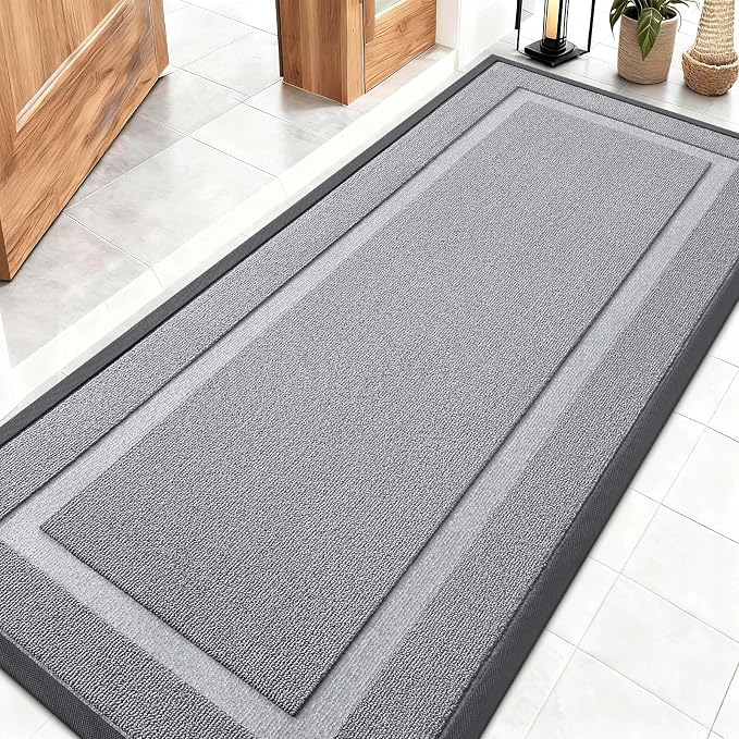OLANLY Front Door Mat Indoor Outdoor Entrance, Waterproof All-Season, by OLANLY