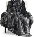 Bedsure GentleSoft Fluffy Black Blanket Cozy Gifts by BEDSURE