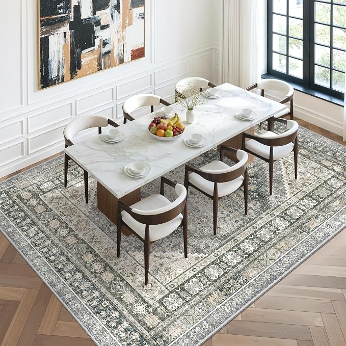 zesthome 8x10 Area Rugs for Living Room, Non-Slip Backing Washable Rugs - Image 8