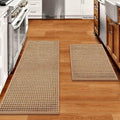 eqivei Kitchen Rugs and Mats Non Skid Washable Set of 2 PCS, Absorbent Runner by Eqivei
