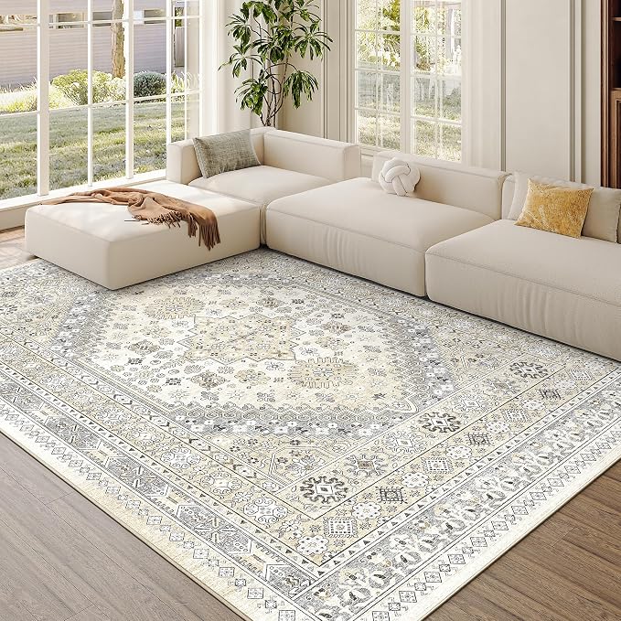 zesthome 7x9 Area Rug, Super Soft Washable Rugs - Image 4