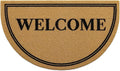 OLANLY Half Circle Front Door Mat, Low Profile Doormat, Stain and Fade Resistant by OLANLY