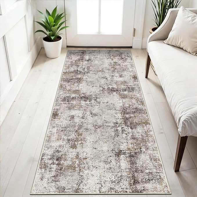 3x6 Washable Entryway Runner Rug: Non Slip Wide Hallway Runners Easy-to-Clean - Image 3