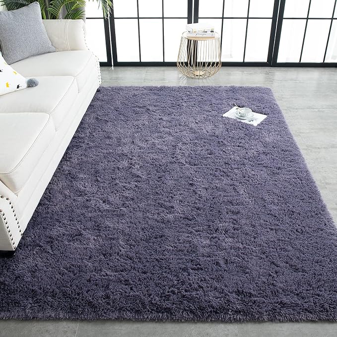 TWINNIS Super Soft Shaggy Rugs Fluffy Carpets 4x5.9 Feet, Indoor Modern Plush - Image 7