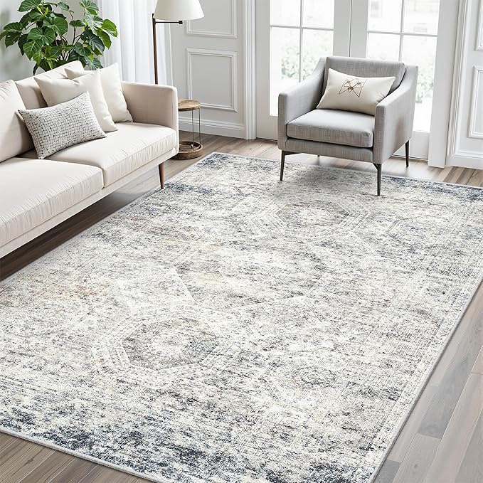 6x9 Area Rug for Living Room Washable 6x9 Non-Slip Modern Rugs for Bedroom - Image 2