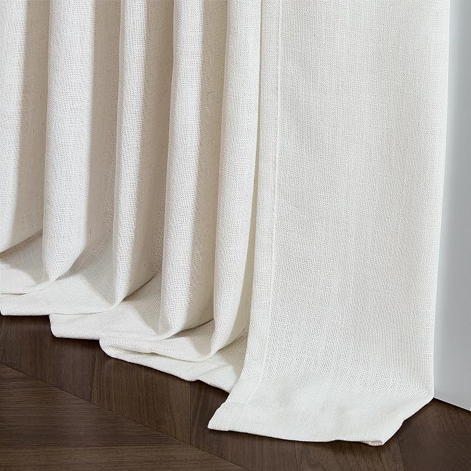 Natural Pinch Pleated Linen 94 Inch Curtains - Image 8