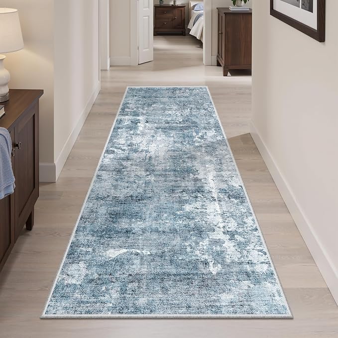 Runner Rug 2'x6' Abstract Washable Non-Slip Runner Rugs - Image 2