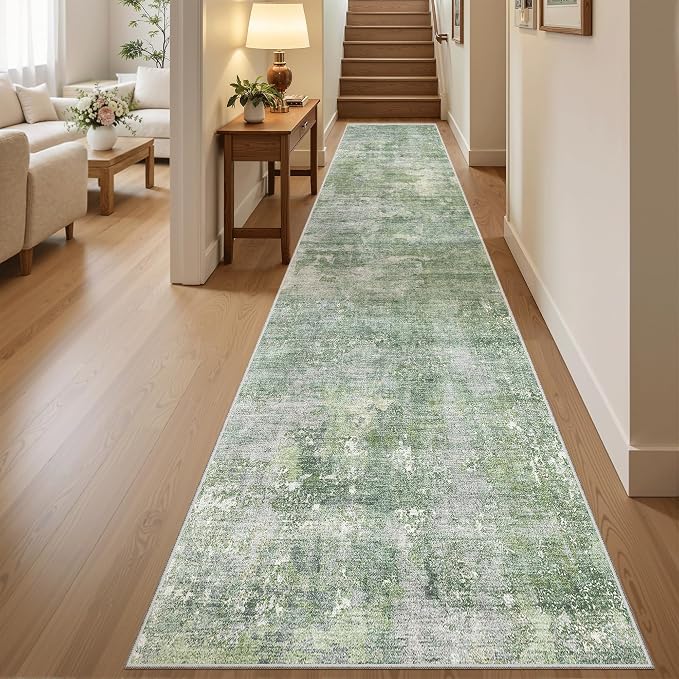 Runner Rug 2x12 Washable Non-Slip Hallway Runner Rugs by Soalmost