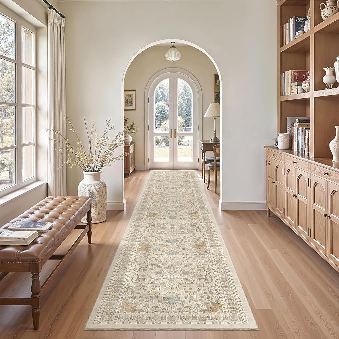Madane Hallway Runner Rug 2x12, Long Washable Runner Rugs 12ft by Madane
