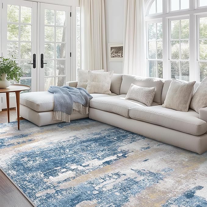 BEIMO Area Rugs 5x7 for Living Room Bedroom, Modern Abstract Machine Washable - Image 3
