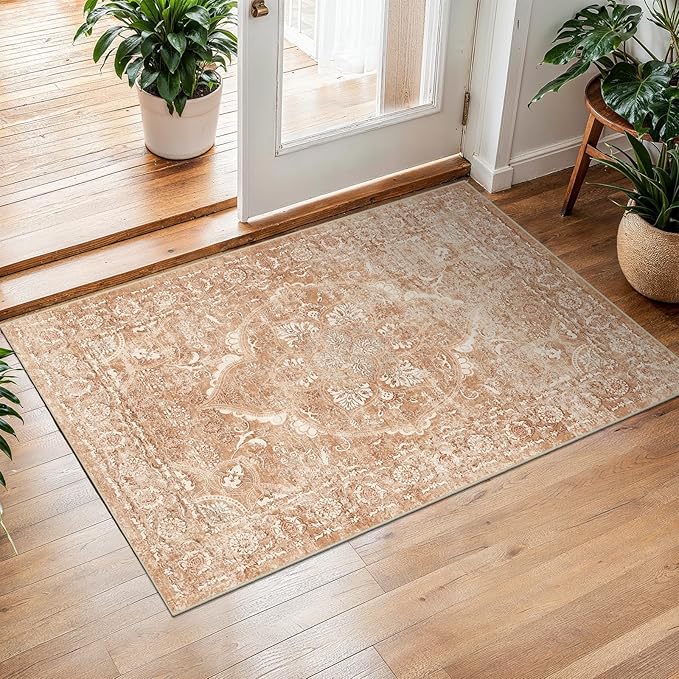 2x3 Entryway Area Rug Washable by EISUROM