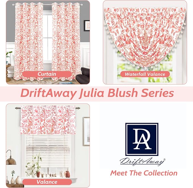 DriftAway Julia Lined Valance Double Layer Thermal Insulated Room Darkening - Image 5