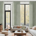 Desert Sage Linen 144 Inch Curtains by Nanspring