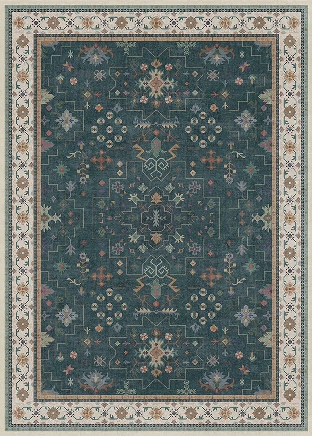 Hazo Haus Dark Green Oushak Living Room Rug 10x14 - Image 2