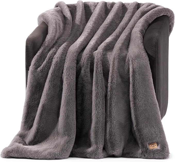 UGG Euphoria Faux Fur Throw Blanket, Oversized Soft Throw by UGG