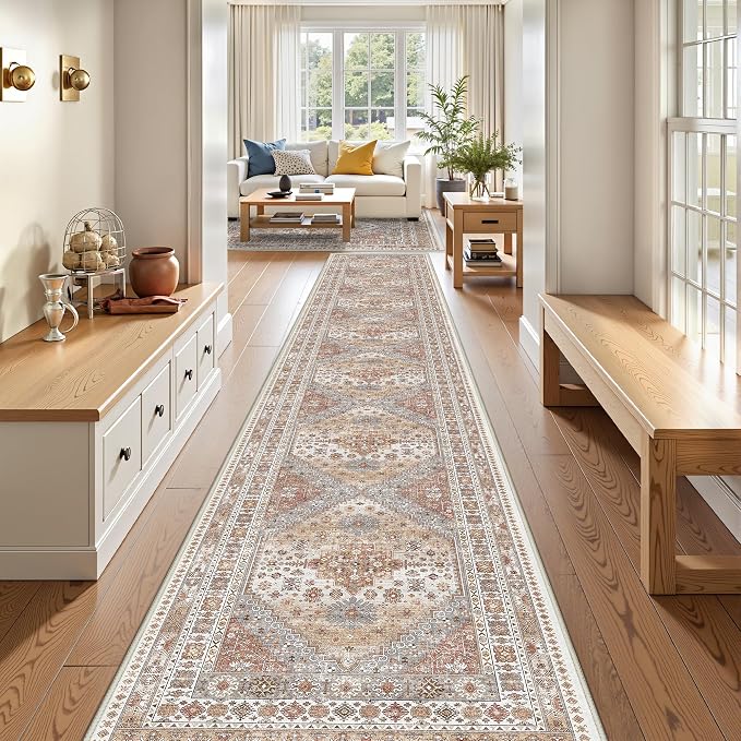 3x20 Long Runner Rug for Hallway, Non-Slip Long Kitchen Mats for Floor - Image 3