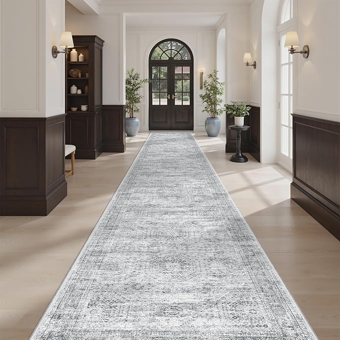 Runner Rug 2'6" x 14' Washable Non-Slip Runner Rugs - Image 9