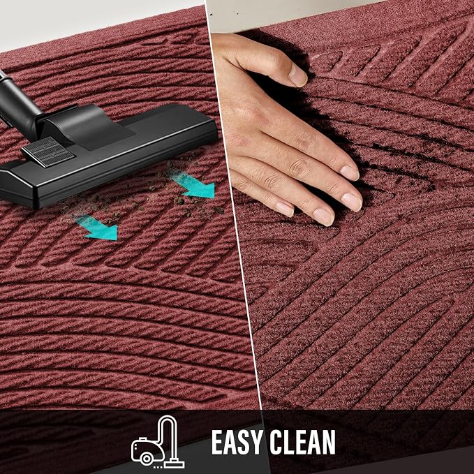 HIYARD Sturdy Front Door Mat, Absorbent Muddy Dirt Resist Welcome Door Mats - Image 7
