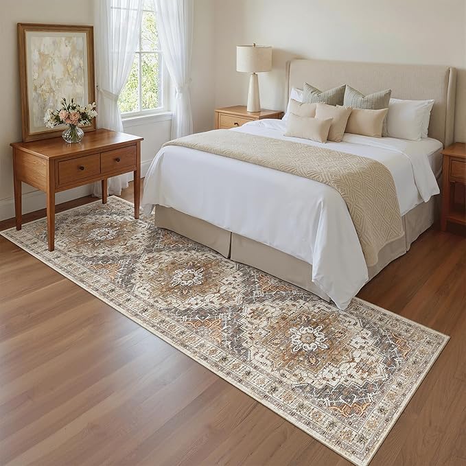 Madane Runner Rug 2x8, Washable Hallway Runner Rugs, Non-Slip Low-Pile Soft - Image 5