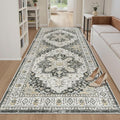 Madane Hallway Runner Rug 4x8 Wide: Washable Thin Runners by Madane
