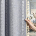 Blue Boho Blackout Curtains 2 Panels 84 Inch by Unknown