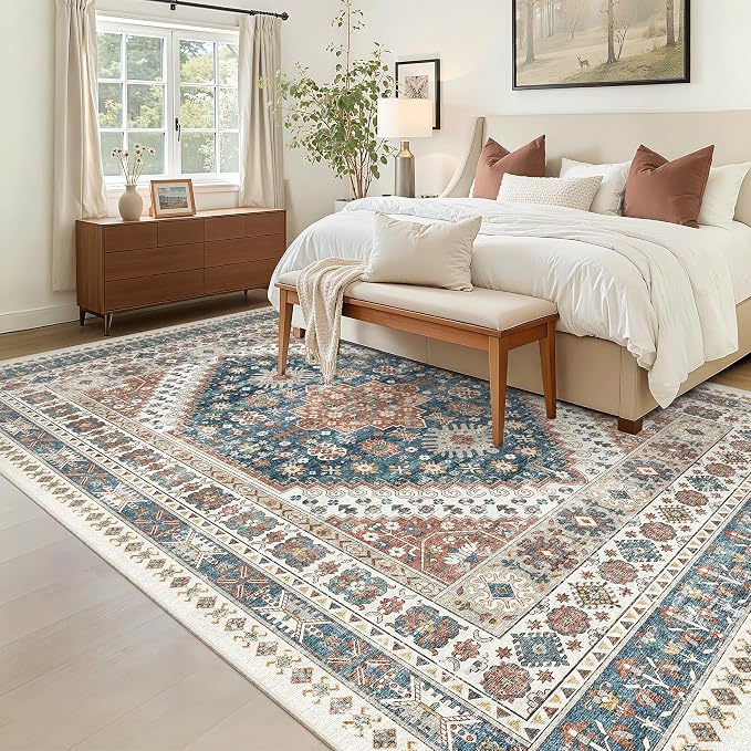 Madane 5x7 Area Rugs for Living Room, Stain Resistant Washable Rugs, Non-Slip - Image 2