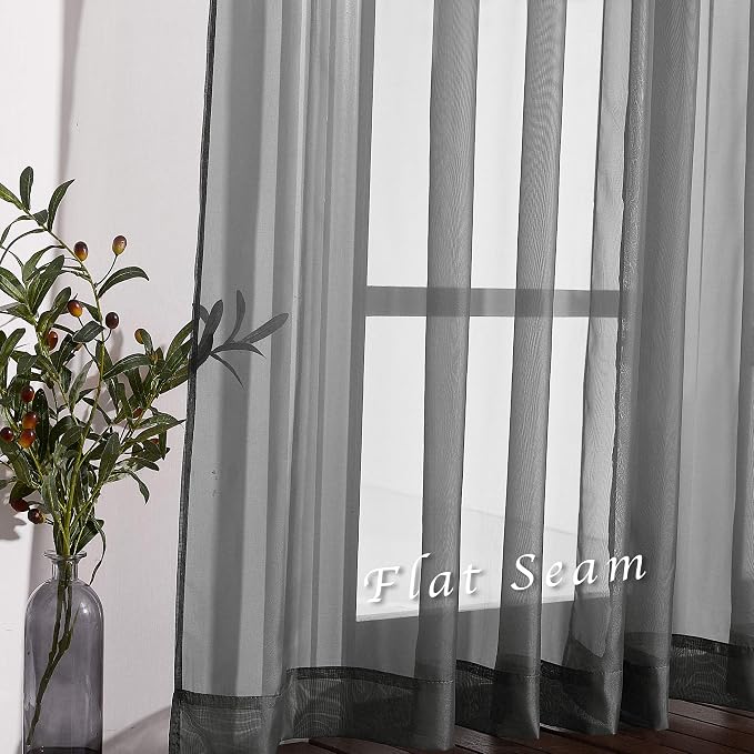 NICETOWN Transparent Sheer Curtains Panels - Image 5
