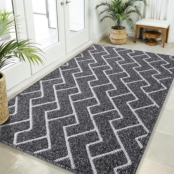 OLANLY Front Door Mat, Non-Slip Rubber Backing, Dirt Resistant and Absorbent by OLANLY