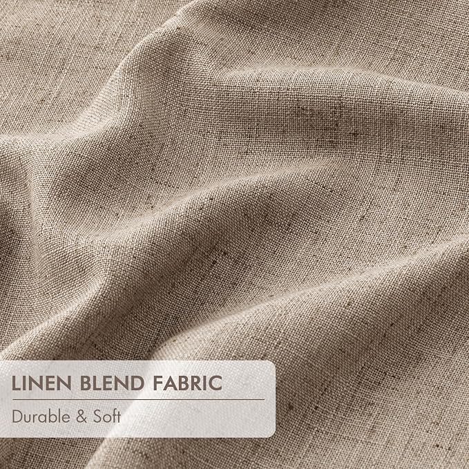 MIULEE Copper Brown Pinch Pleated 100% Blackout Curtains 40x102 Inches | Room - Image 6
