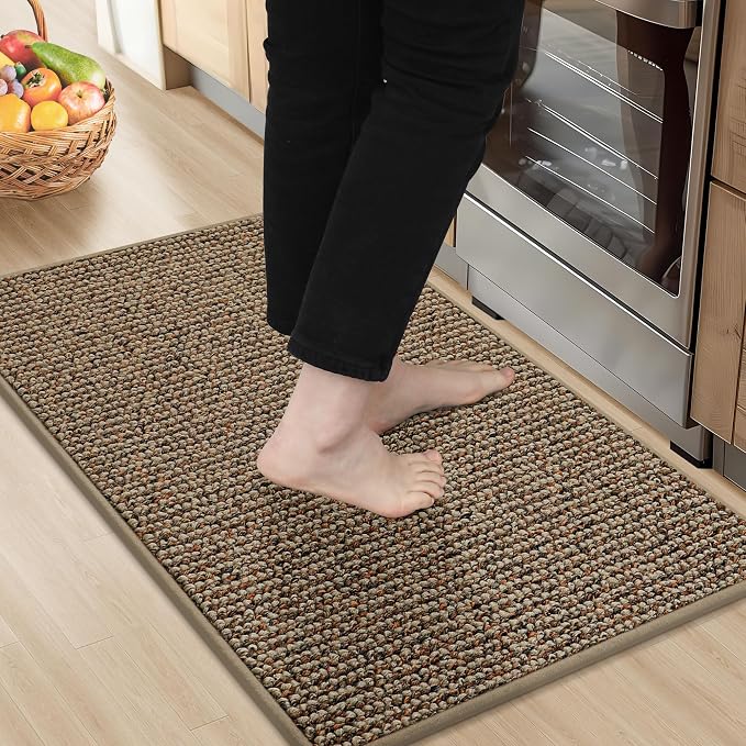 BEQHAUSE Kitchen Rugs 20"x32", Non-Slip Kitchen Mats by BEQHAUSE