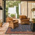 Hazo Haus Navy Blue Area Rug 5x7 Living Room Rug by HazoHaus