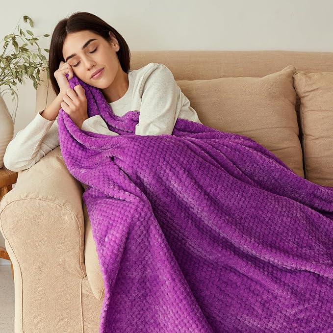 Exclusivo Mezcla Fleece Throw Blanket Extra Large, Super Soft and Warm Blankets - Image 2