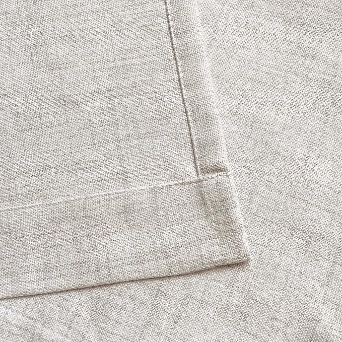Faux Linen Valance for Windows Kitchen Living Room Valances Rod Pocket - Image 5