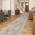 Washable Runner Rug 2.5x16, Non-Slip Long Kitchen Mats by Restydon