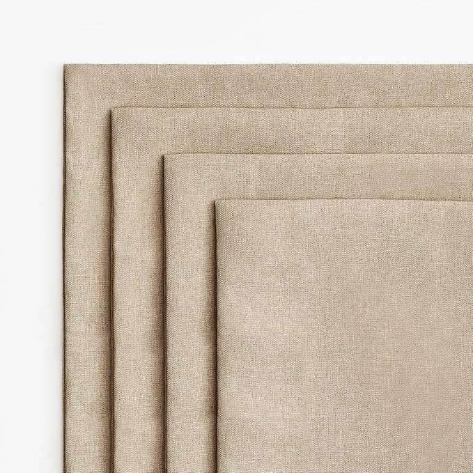 MIULEE Pack of 4 Decorative Outdoor Throw Pillow Covers Linen Waterproof Pillow - Image 5