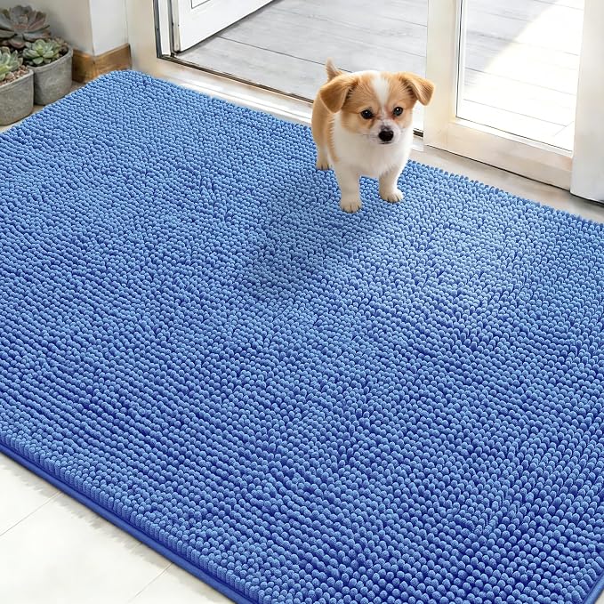 OLANLY Dog Door Mat for Muddy Paws 48x30, Absorbs Moisture and Dirt, Absorbent by OLANLY