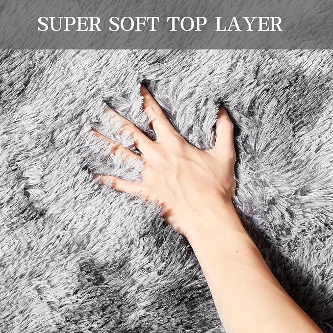 Luxury 8x10 Large Area Rugs for Living Room, Super Soft Fluffy Modern Bedroom - Image 5