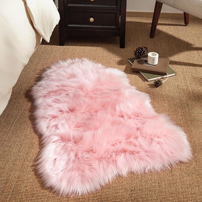 Ashler Faux Fur Area Rug - Image 5