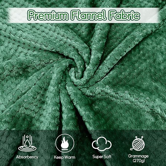 4 Pack Fleece Throw Blankets 50x60 Inches – 270 GSM Ultra Soft Flannel - Image 5