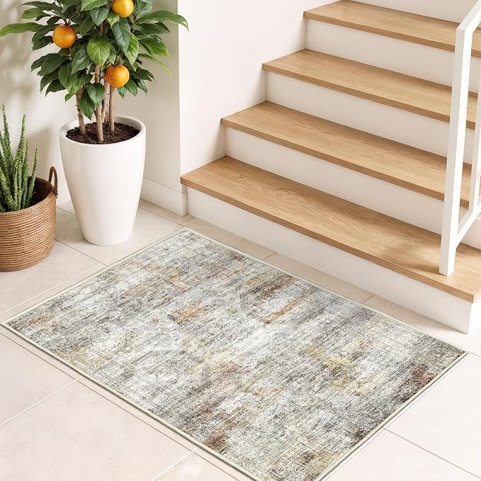 2x3 Washable Rug Runner for Bathroom, Soft Entryway Rug for Laundry Room - Image 3