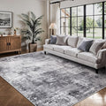 5x7 Area Rugs, Abstract Modern Ultra Soft Washable Rug, Non Slip Carpet by Yarooge