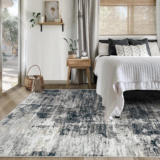 XLUEZ 5x7 Area Rugs for Living Room, Washable Modern Abstract Large Area Rug - Image 5