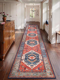 SERISSA Runner Rug for Hallways, Extra Long Boho Rug Ultra Soft Vintage Rust by SERISSAHomeDecorCollection