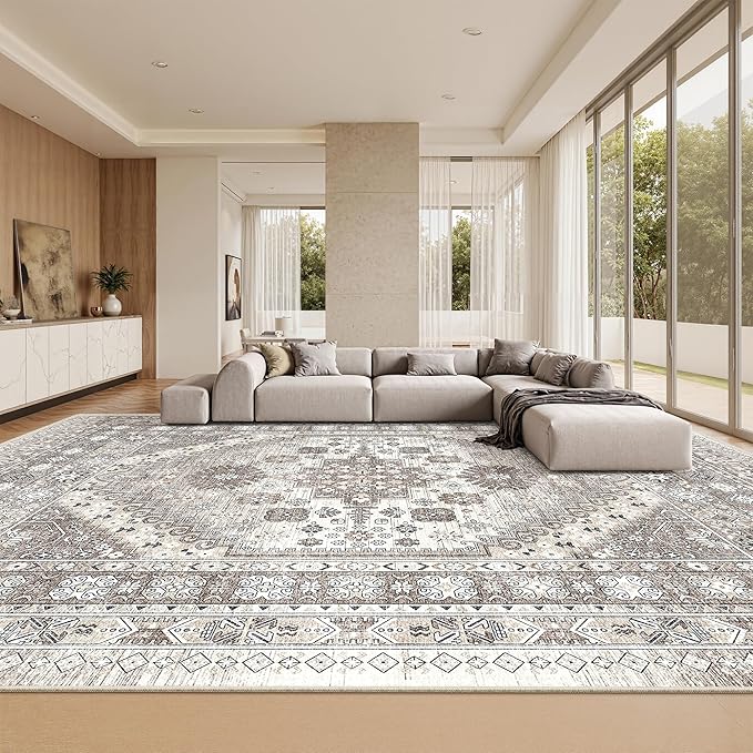 zesthome 10x14 Area Rugs, Stain Resistant Washable Rug, Ultra-Thin Rugs by Zesthome