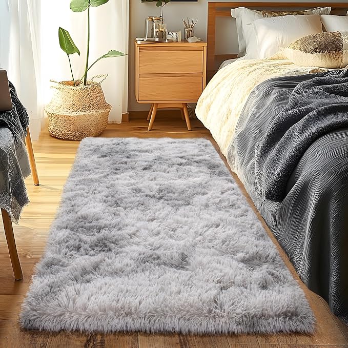 Runner Rugs for Bedroom 2x6 Rug Runners for Hallways Non Slip Soft Shag Bedside - Image 3