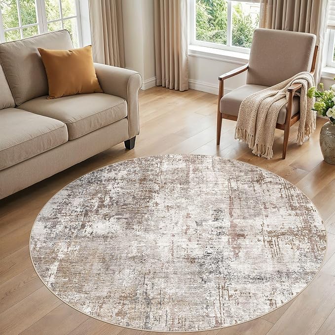 UERMEI 6ft Round Area Rug Living Room Rugs - Image 5